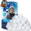 30 Pack Indoor Snowballs for Kids Snow Fight