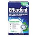 Efferdent Denture Cleaner Tablets – Dental Appliances, Aligners, Mouth Guard, and Retainer Cleaner Tablets, Minty Fresh & Clean, 126 Count