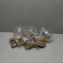 Clear Glass Pendant Lights Kitchen Island 3 Pack,Gold Hanging Light Fixture,6 Inch Modern Pendant Light Fixtures for Kitchen,Farmhouse,Dining Room