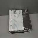 LuxClub 5 PC Sheet Set Bed Sheets Deep Pockets 18" Eco Friendly Wrinkle Free Cooling Machine Washable Hotel Bedding Silky Soft - Grey Split King