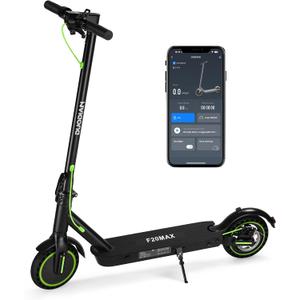 Electric Scooter for Adults, Folding E Scooter with 500W Motor 19 Mph Top Speed 18 Miles Range, 8.5" Solid Tires Folding Commuting Motorized Kick Scooter (Green - 7.8AH Battery Dual Rear Suspension)
