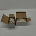 goldenwarm 4 Pcs Gold Dummy Door Knobs, Heavy Duty Zinc-Alloy Brushed Gold No-Turning Interior Door Knobs, Brushed Brass Indoor Doorknobs for Hallway, Inactive Half Dummy Door Knob