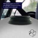 201525-232316D Windshield Washer Pump w/Grommet - Washer Motor Compatible with Toyota, Lexus, Scion, Mazda, Honda - Replaces OEM #: 85330-60190, 85330-AE010, 85330-60180