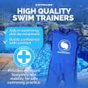 SWIMLINE Buoyant Zip-Up Swim Trainer Vest – Floating Life Jacket Suit for Toddlers and Young Children Ages 1–3, Small 20–30 lbs, Boys, Blue