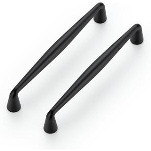 Ravinte 10 Pack 5 Inch Matte Black Kitchen Cabinet Handles Solid Zinc Alloy Cabinet Pulls Cupboard Hardware Drawer Handles