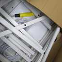 Kids Bookshelf & Stuffed Animal Storage  Large White 3-Tier Book Display Rack with Sling Shelves & Fabric Toy Chest | Toy Organizer for Playrooms, Bedrooms, Nurseries