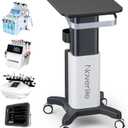 Noverlife Beauty Salon Rolling Cart, Heavy Duty Carbon Steel Esthetician Cart with Wheels Esthetician Trolley for Cavitation Machine Load 260Lbs, Mobile Facial Machine Stand for Spa Equipment Storage