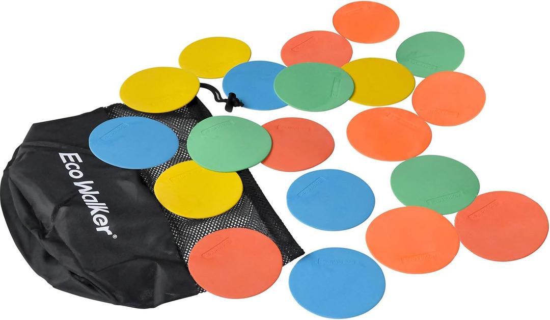 4inch Mini Floor Spot Markers for Classroom Preschool and Kindergarten (Set of 20pcs) (Green)