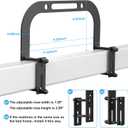 YUOROS Mattress Slide Stopper, Non Slip Mattress Gripper for Metal Bed Frame, Holder Retainer Bar to Keep Mattresses Topper from Sliding