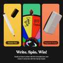 T-SIGN 18 Inch Heavy Duty Spinning Prize Wheel - 14 Slots Color Tabletop Roulette Wheel of Fortune - with Dry Erase Marker and Eraser Win The Fortune Spin Game for Carnival & Trade Show (Multicolor)