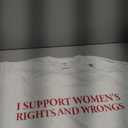 I Support Women's Rights And Wrongs Y2k Aesthetic T-Shirt S XL