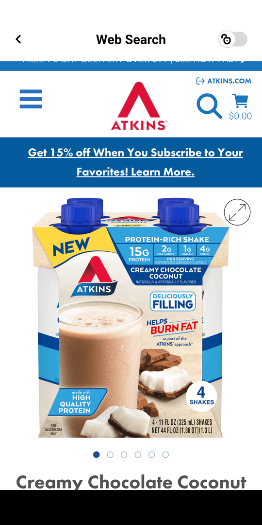 Creamy Chocolate Coconut Protein Shake