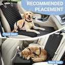 Dog Car Seat Extender with Seat Cover, Front & Back Seat Extender with Storage, Car Organizer for Large Dogs up to 120lbs