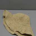 Women Straw Hat Wide Brim Beach Sun Cap Foldable Large Lady Floppy 100% Natural Paper Braided for Travel Decoration Summer Vacation Soft Lightweight and Breathable (Beige)