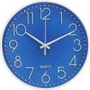 Wall Clock Non-Ticking Silent Modern Simple Style Round Decor Clock Stereoscopic Dial Quartz Wall Clocks for Home/Office/School/Living Room/Bedroom/Kitchen