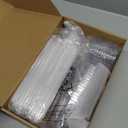 50 Sets Clear Plastic Cups with Lids and Straws, Disposable Iced Coffee Cups Drinking PET for Cold Drinks, Juice, Smoothie, Coffee Shops, Party, Christmas(Clear,12 oz)