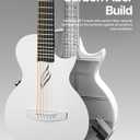 Enya NOVA GO SP1 Carbon Fiber Travel Guitar - 35" Acoustic Electric with Smart AcousticPlus Technology, Built-in Effects, USB Recording, Bluetooth Speaker, Beginner Bundle with Gig Bag & Accessories