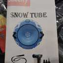 Snow Tube for Sledding Heavy Duty, 44" Inflatable Snow Sled Innertube with Air Pump & Premium Canvas Cover for Kids Adult with Thickened Bottom, Towable Rope – Winter Fun Toys for Boys Girls