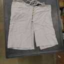 Women's Spring Summer Roll Up Long Sleeve Linen Shirts and Wide Straight Leg Pants Loose Fit Work Business Outfits, XS