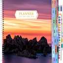 CAGIE 2026 planner Weekly and Monthly Jan 2026-Dec 2026 Hardcover Hourly Daily Planners for Women 26 Calendar Planner with Stickers Spiral Bound Yearly Agenda, 8.5 x 11, Purple