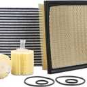 CA10755 Engine Air Filter & 04152-YZZA1 Oil Filter & CF10285 Cabin Air Filter Fit for 2012-2017 Toyota Camry Non-Hybrid, 2013-2018 Avalon, 2011-2020 Sienna, 2014-2019 Highlander, Lexus