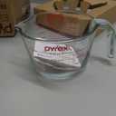 Pyrex 4-Cup Glass Measuring Cup For Baking and Cooking, Dishwasher, Freezer, Microwave, and Preheated Oven Safe, Essential Kitchen Tools