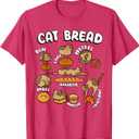 Cat Bread Foodie Kittten Pet Owner Loaf Lover Cat T-Shirt, L