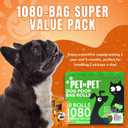 Pet N Pet 1080 Counts Orange Poop Bags for Dogs, 41% Plant Based & 59% PE Extra Thick Dog Poop Bags Rolls, 9" x 13", Unscented Pet Waste Bag