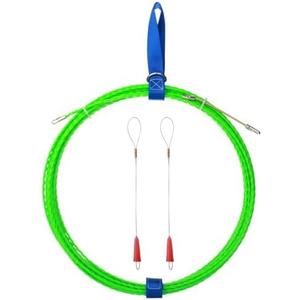 Fish Tape Wire Puller Through Wall Wire Threader Fish plus Fish Cable Fastener with Steel rope 49FT(15M)