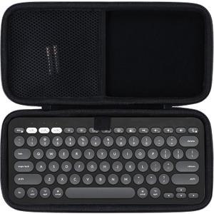 Lebakort Hard Case Compatible with Logitech Pebble Keys 2 K380s K380 Keyboard (Graphite Case)