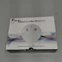 4K Ultra WiFi Hidden Camera, Smoke Detector Shaped Cameras with Clear Night Vision, 800mAh Rechargerable Battery,Video Recording, with Wired 120V AC Connector Home Security Cam (9120 Model) (White)