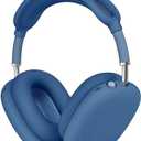 Shabby Chic Max Wireless Headphones, Wireless Headset - Noise Reduction - Bluetooth, Wired, Built in Micro SD for Travel, Home, Work TV, PC, Gaming,Cellphone (Blue)
