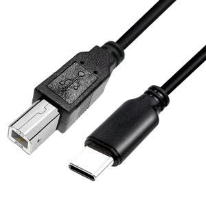 Long Slim USB2.0 C Printer Cable 15ft, USB C to USB B Cable USB 2.0 Cable High Speed USB Printer USB2.0 C to B Cable Scanner Printer Cord to Computer for HP Canon Brother Dell Epson OD2.8MM