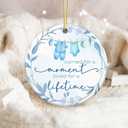 4 x Baby Memorial Ornament - Carried for a Moment Loved for a Lifetime Ornament  Miscarriage Remembrance for Loss of Baby Boy or Girl  Sympathy Gift for Parents, Families