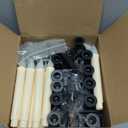 Yungyan 12 Set 8.8 Inch Christmas Window Candles with Sensor Dusk to Dawn Bulk Battery Operated Window Lights with Suction Cups and Holders Flameless LED Taper Candles for Xmas Home Decor(Classic)