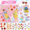 4175 Pcs Junk Case Charms Kit - Cute Charms for Junk Phone Cases with Storage Box and Tweezers, Flatback Resin Slime Charm for Nail Art DIY Crafts Jewelry Personalized Decor