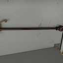 Curtain Rod,Window Curtain Rods for Windows Easy Installation,Adjustable Decorative Curtain Rod 3/4 Inch Diameter Single Window Curtain Rod Set, 66 to 120 Inches, Brown