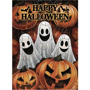 Great Jigsaw Puzzles for Adults 500 Pieces Halloween Pumpkins Ghost Wooden Challenging Puzzles Gift for Friends Family Home Decoration Puzzle (20"x15"-500PCS)