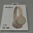 Sony WH-CH520 Wireless Headphones Bluetooth On-Ear Headset with Microphone and up to 50 Hours Battery Life with Quick Charging, Cappuccino
