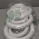 FFchuanhe 12pack Craft Foam Wreath, Foam Rings for Crafts, 3 Sizes(11in, 7.5in, 4.6in) for Flower Projects, Christmas, Wedding, Home Decoration and Various DIY Arts and Crafts.White