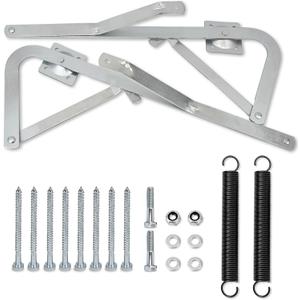 Premium 55-2 Attic Ladder Hinge Arms with Springs | Compatible with Werner Mk5, WU2210, W2208, W2210 Sttic Ladder Spring Replacement Kit| Heavy Duty Galvanized Material
