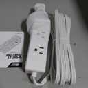 20 Ft Extension Cord with Multiple Outlets, Long Extension with 6 Outlets 4 USB Ports(2 USB C), Flat Plug Surge Protector Power Strip for Home, Office Supplies, Dorm Essentials