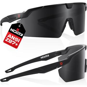 NoCry Tinted Safety Glasses For Men and Women with Premium Anti-Fog & Anti-Scratch  100% UV Protection  Safety Sunglasses for Men or Z87 Sunglasses for Women  Perfect ANSI Z87 Safety Glasses Tinted