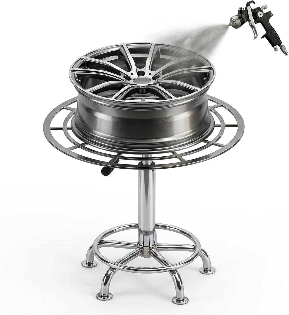 360° Rotating Paint Turntable with Hydraulic Lift ﻿ ﻿ ﻿