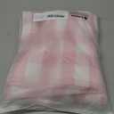 Gingham Tablecloth Rectangle Table, Cotton Linen Fabric Picnic Checkered Table Cloth Farmhouse Washable Wrinkle Free Buffalo Plaid Table Cover for Outdoor Birthday Party, Pink, 60x90