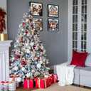 2 x AREOPNMG 4pack Christmas Diamond Painting Kits for Adults Beginners,5D Santa Claus Gnome Diamond Art,DIY House Truck Full Round Drill Diamond Dot Gem Art Kits,Home Wall Decor 12x12 Inch