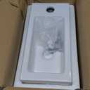 Ceramic Liberty Wall Mount Sink, Rectangle Small Bathroom Sink,Perfect for Small Spaces,14.5L" x 7.4"W, Right Hand