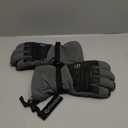 Gordini Men's Gore-Tex Gloves for Cold Weather & Wind Snowboard & Skiing Adjustable Straps Keeping Waterproof Insulated Warm (Medium, Gunmetal With Black)