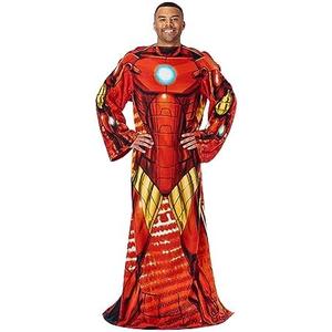 Northwest Iron Man Full Body Player Comfy Throw Blanket with Sleeves, 48" x 71", Being Iron Man
