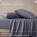 Bedsure King Size Sheets Set, Cooling Sheets for Hot Sleepers, Rayon Derived from Bamboo, PureWoven, Breathable & Soft, Deep Pocket Up to 16 Inches, Hotel Luxury Silky Bedding, Dark Grey